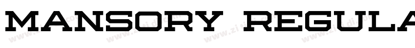 Mansory Regular字体转换